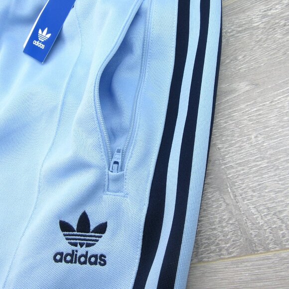 Adidas Adicolor Classic Beckenbauer Track Pants Mens Size Medium Blue NEW - Picture 4 of 14